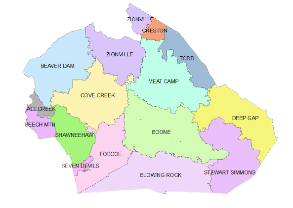 Watauga County Emergency Services Map